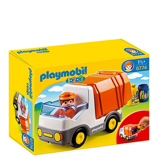 [GICO1931] PLAYMOBIL Camion dei Rifiuti 1.2.3