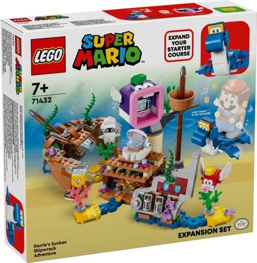 [GICO2182] Lego Super Mario - Il Veliero Sommerso Di Dorrie (Pack Di Espansione)