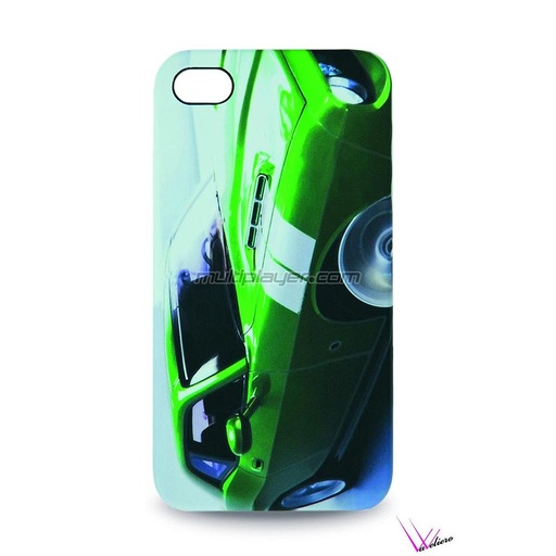 [ACIH0023] VaVeliero - Custodia per iPhone 4 e 4S - Design Series - Green Car