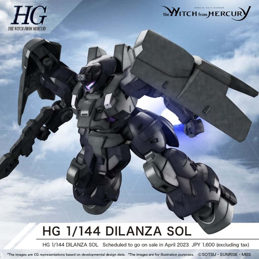 [GIMO0485] BANDAI Model Kit Gunpla Gundam HG Dilanza Sol 1/144