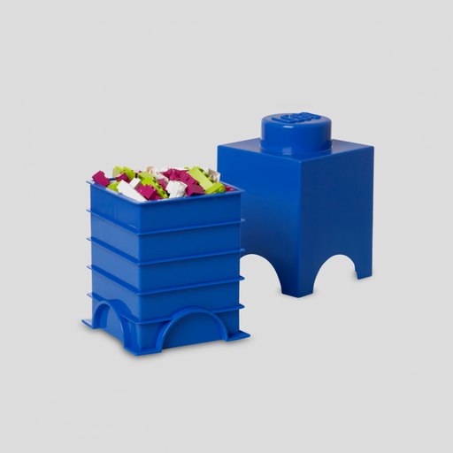 [GISX0021] Contenitore Lego - Brick 1 Blu