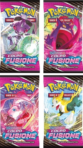 [PECG0467] Carte Pokemon - Spada E Scudo Colpo Fusione (Busta, Soggetti Vari)