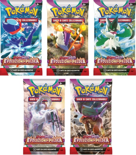 [PECG0934] Carte Pokemon - Scarlatto e Violetto Evoluzioni A Paldea (Busta)