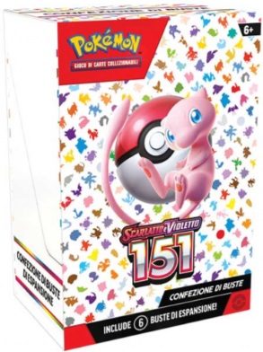 [PECG1007] Carte Pokemon - Scarlatto E Violetto 151 (Box 6 Buste)