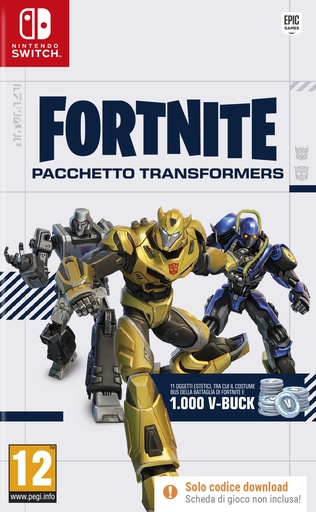 [SWSW1550] Fortnite Pacchetto Transformers (Codice Di Attivazione)