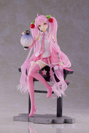 [AFBA0011] Hatsune Miku Figure Sakura Miku AMP+ Lantern Version 20 Cm TAITO