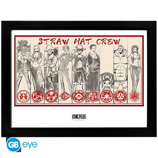 [GAPR0095] Stampa One Piece - Straw Hat Crew (Con Cornice)